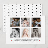 Eleganter Valentinstag 6. Feiertagskarte (Vorne/Hinten)