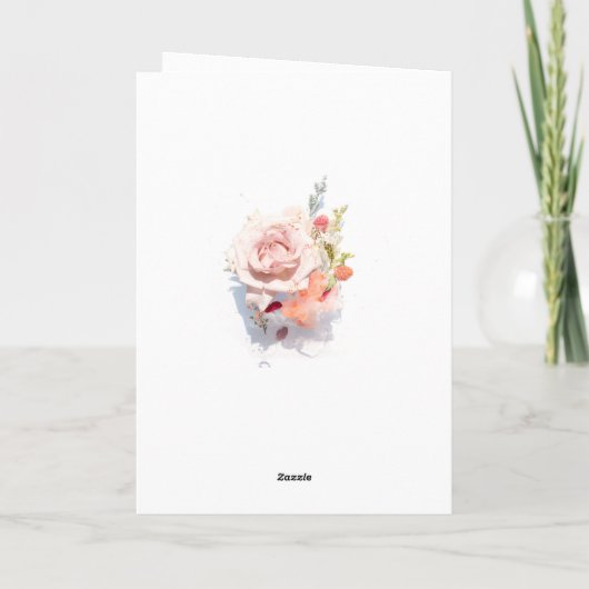 Eleganter Valentinstag Feiertagskarte (Rückseite)