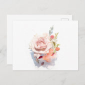 Eleganter Valentinstag Feiertagspostkarte (Vorne/Hinten)