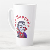 Eleganter Vampir – Schluck passiert Milchtasse (Linke Ecke)