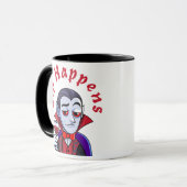 Eleganter Vampir – Schluck passiert Tasse (Vorderseite Links)