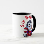 Eleganter Vampir – Schluck passiert Tasse (VorderseiteRechts)