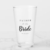 Eleganter Vater der Braut Glas (Vorderseite)
