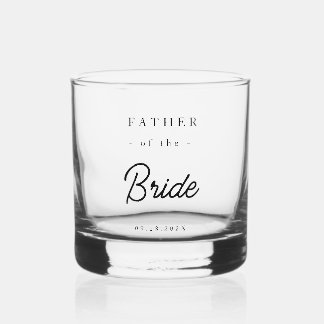 Eleganter Vater der Braut Whiskyglas