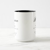 Eleganter Vater des Bräutigams Tasse (Zentrum)
