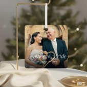 Eleganter Vater des Bride Foto Memory Keepake Ornament Aus Metall