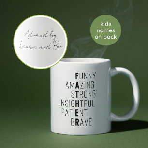 Eleganter Vater für benutzerdefinierte Kinder Kaffeetasse