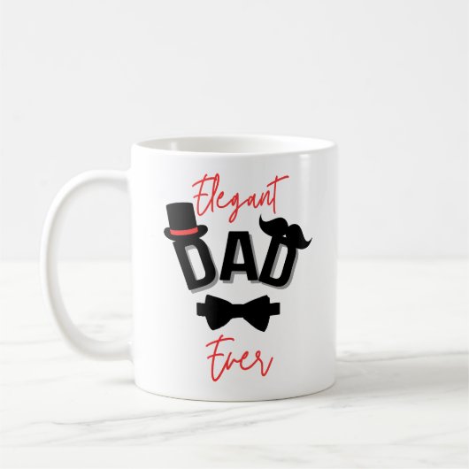 Eleganter Vater je Vatertag Kaffeetasse (Links)