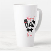 Eleganter Vater je Vatertag Milchtasse (Rechte Ecke)