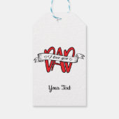 Eleganter Vatertag I Liebe You Vater Geschenkanhänger (Rückseite)