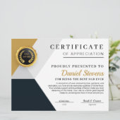 Eleganter Vatertagskarte Feiertagskarte (Stehend Vorderseite)