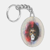 Eleganter Venezianischer Karnevalsmaske Schlüssela Schlüsselanhänger (Vorderseite links)