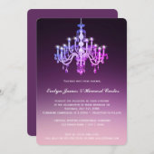 Eleganter Venezianischer Kronleuchter| Einladung z (Vorne/Hinten)