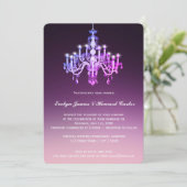 Eleganter Venezianischer Kronleuchter| Einladung z (Stehend Vorderseite)