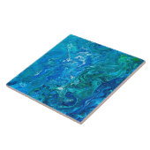 Eleganter verrückter Spitze-Achat 2 - blaues Aqua Fliese (Seite)