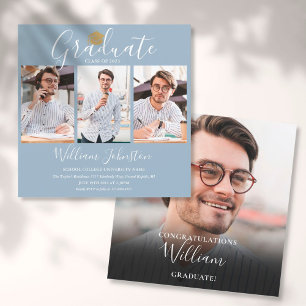 Eleganter verstaubter blauer Schriftzug 4 Fotos Ab Einladung