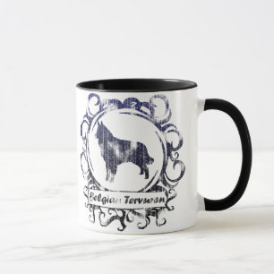 Eleganter verwitterter belgischer Tervuren Tasse