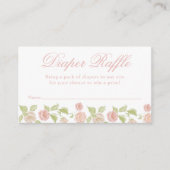 Eleganter verzauberter rosafarbener Blütenblättert Begleitkarte (Vorderseite)