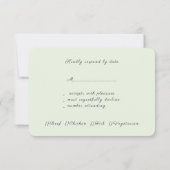 Eleganter, verzauberter Wald, Waldhochzeit RSVP Karte (Rückseite)