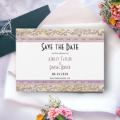 Eleganter Verzierter Chic-Rahmen formale Hochzeit Save The Date