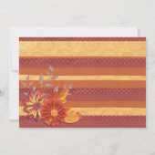 Eleganter Verzierter Glitzer Stilvolle Boho Floral Einladung (Rückseite)