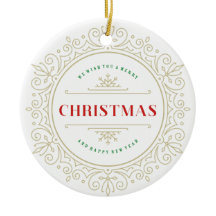 Eleganter Verzierter Rahmen Feiertag Gruß