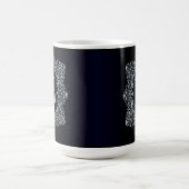 Eleganter Verzierter Rahmen Initial B Kaffeetasse (Mittel)