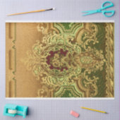 Eleganter Verzierter Rokoko Floral Seidenpapier (Basteln)