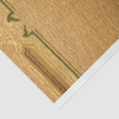 Eleganter Verzierter Rokoko Floral Seidenpapier (Ausschnitt)