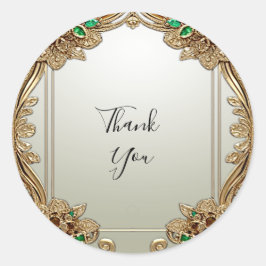 Eleganter Verzierter Sticker