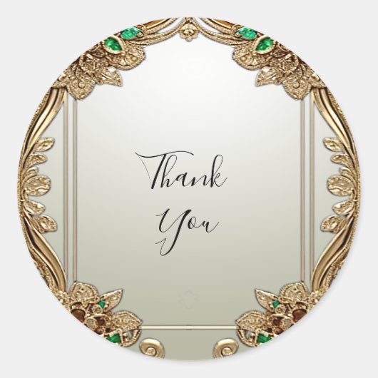 Eleganter Verzierter Sticker (Vorderseite)