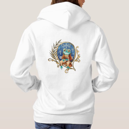Eleganter Viktorianisch Frog Hoodie (Rückseite)