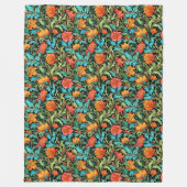 Eleganter, Viktorianisch Inspiriert Morris-Signatu Fleecedecke (Vorderseite)