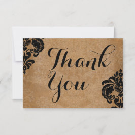 Eleganter Viktorianischer Damast RSVP Karte