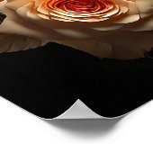 Eleganter Viktorianischer Foto Rahmen mit 3D-Rose Poster (Ecke)