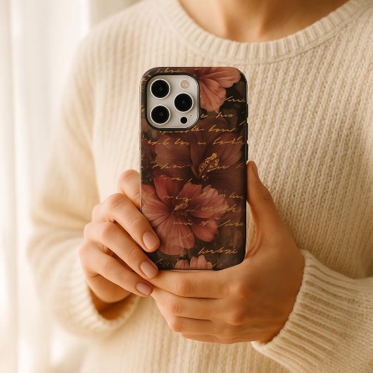 Eleganter Viktorianischer Hibiskus Romance Case-Mate iPhone Hülle