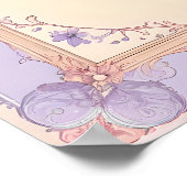 Eleganter viktorianischer Pastellrahmen Poster (Ecke)