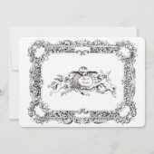 Eleganter Viktorianischer Rahmen 1834 Einladung (Rückseite)