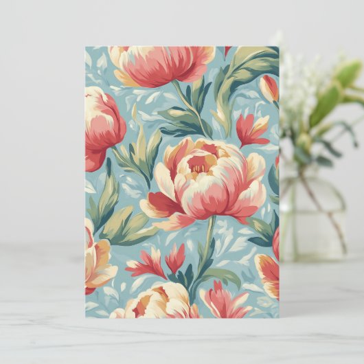 Eleganter Viktorianischer Stil Einladung (Stehend Vorderseite)