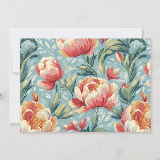 Eleganter Viktorianischer Stil Einladung (Rückseite)