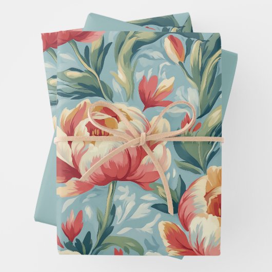 Eleganter Viktorianischer Stil Geschenkpapier Set (Beispiel)