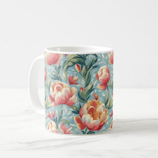 Eleganter Viktorianischer Stil Kaffeetasse (Vorderseite Links)