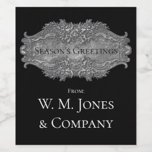 Eleganter Viktorianischer Stilaufbau Weinetikett