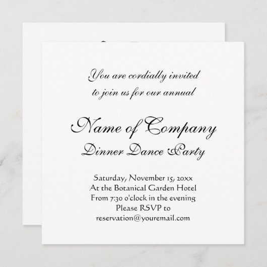 Eleganter Viktorianischer Style Letter A Monogramm Einladung (Vorne/Hinten)