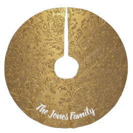 Eleganter Viktorianischer Weihnachtsakzent in der  Polyester Weihnachtsbaumdecke