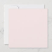 Eleganter Vintag Blush Pink Floral 75. Geburtstag Einladung (Rückseite)