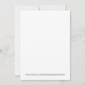 Eleganter Vintag-brauner Einladung zur Hochzeit (Rückseite)