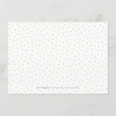 Eleganter Vintag geblüht Kalligraphie-Empfang Begleitkarte (Rückseite)