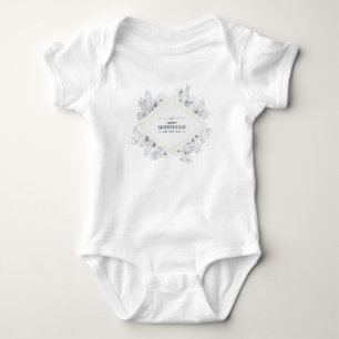 Eleganter Vintag glücklicher Muttertag Bodysuit Baby Strampler