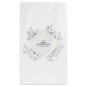 Eleganter Vintag glücklicher Muttertag | Geschenkt Kleine Geschenktüte (Rückseite)